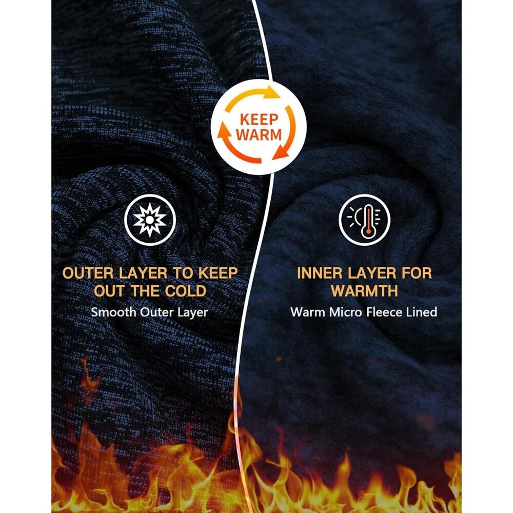 Women's Fleece Dress Running Sweatshirt Dress with Thumb Holes Pocket Zip-Blue - Picture 4 of 6